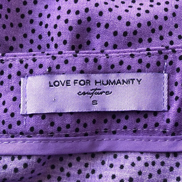 NWT Love For Humanity Couture Polka Dot Belted Ruffle Mini Skort - Picture 3 of 5